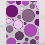 retro circles personalized flyer
