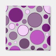 retro circles refrigerator magnets