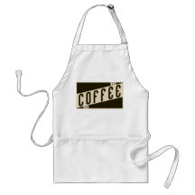 retro coffee apron