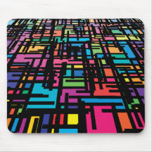 Retro Color Grid Mousepad