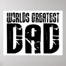 Retro Cool Dads : World's Greatest Dad Poster