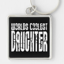 Retro Cool Daughters : Worlds Coolest Daughter Keychain