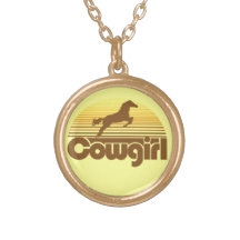 Retro Cowgirl Pendants