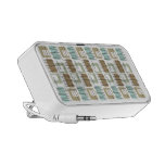 Retro Crosshatch Patterned Doodle Speaker