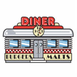 retro diner design photo cutout