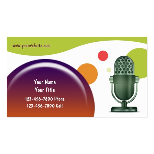 Retro DJ Business Cards