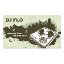 Retro DJ Business Cards