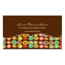 Retro eggs on chocolate  business cards