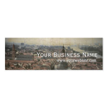 Retro Europe Old Town Mini Business Card