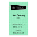 Retro-Fabulous Vertical Business Card