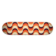 Retro Fifties Seamless Abstract Art Skateboard