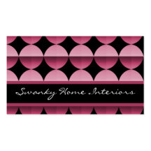 Retro Flair Business Card, Fuchsia