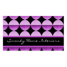 Retro Flair Business Card, Lovely Lavender