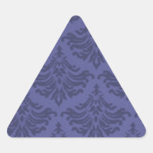 Retro Flourish Blue Violet Sticker