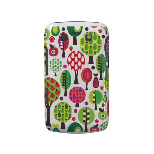 Retro flower apple butterfly pattern blackberry blackberry cases