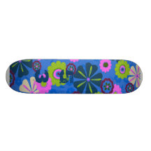 Retro Flower Skateboard