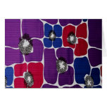 Retro Flowers Greeting Card