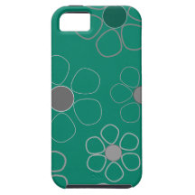retro flowers iPhone 5 covers