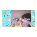 Retro Fun Dots Personalized Photo Card