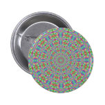 Retro Funky Kaleidoscope Button