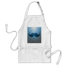 Retro Funky Mustache Moustache Stache Apron