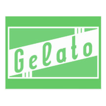 retro gelato post cards