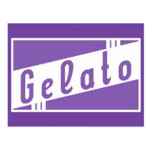 retro gelato postcard