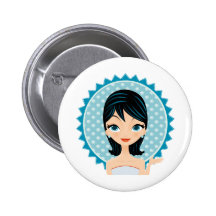 Retro Girl Pins