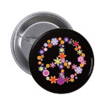 Retro Girly Floral Peace Symbol.png buttons