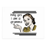 Retro Gramma T-shirts and Gifts Postcards