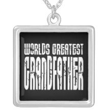 Retro Grandfathers : World's Greatest Grandfather Personalized Necklace