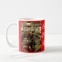 Retro Grocery Groceries Store Shelves Shopper Mug