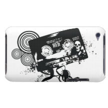 Retro Grunge Audio Tape & Skull iPod Case-Mate Case