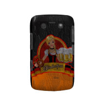 Retro Grunge Oktoberfest Waitres Girl Blackberry Blackberry Cases