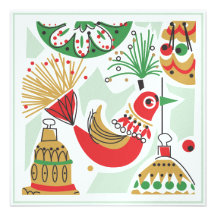 Retro Holiday Party Invitation