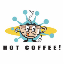 retro hot coffee design photo cutout