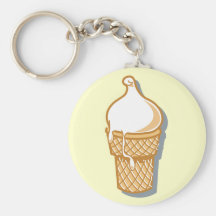 retro ice cream cone key chains