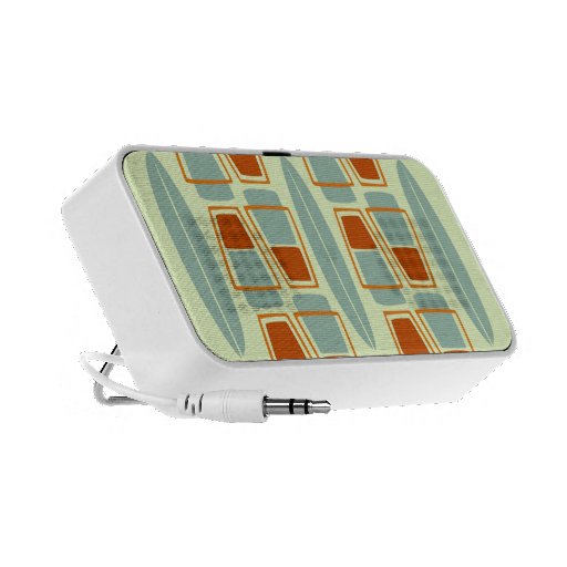 Retro Inspired 1950s Tiki Surfboard Doodle Speaker