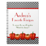 Retro Italian Kitchen Personalised Recipe Notebook