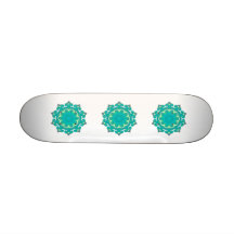 Retro Kaleidoscope Abstract Skate Deck