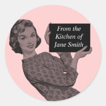 Retro Kitchen Label Stickers