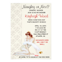 Retro Lingerie Shower Invitation