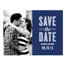 RETRO LOVE | SAVE THE DATE ANNOUNCEMENT POSTCARDS