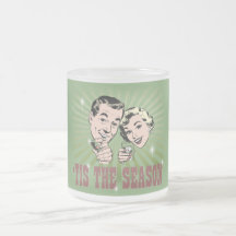 Retro Man and Woman "Tis the Season" Mug