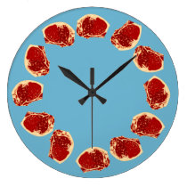 Retro Meat wall clocks