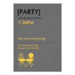 Retro Mod Chair Pair Eames Wedding Reception invitations