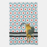 Retro Mod Moonlight Aoudad MoJo Kitchen Towel