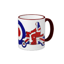 Retro Mod Scooter Boy UK Mug