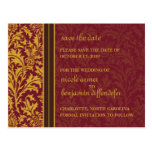 Retro Modern Thistle-Save The Date 2a Postcard