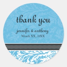 Retro Modern Thistle-Thank You Sticker